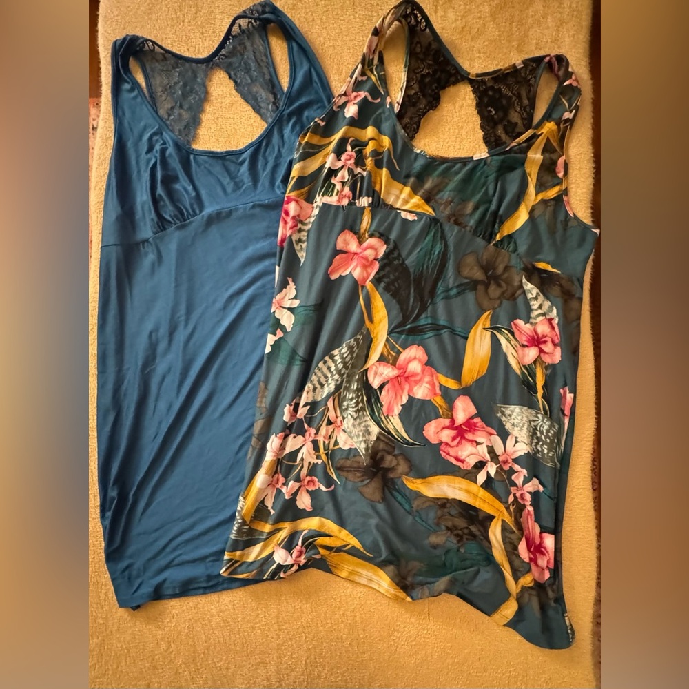 Secret Treasures Blue and Yellow Lingerie Set of 2